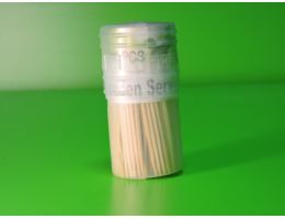 Зубочистки 65 мм деревянные в пластиковой упаковке FIESTA 200 шт/банка 12 бан/уп 240 уп/кор